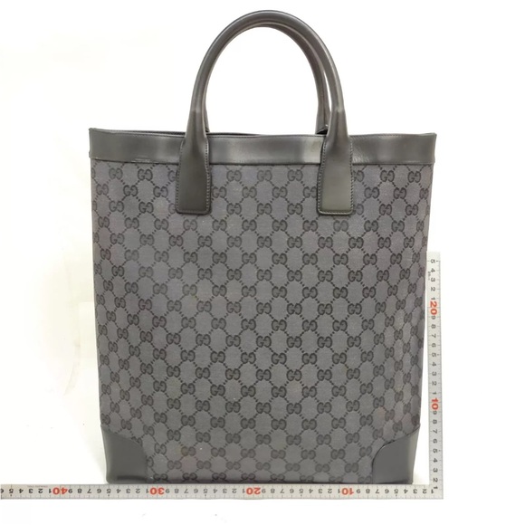Gucci Guccisma Large Black Tote EUC - Picture 3 of 12